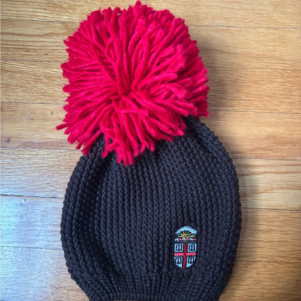 Brown University • Pom Pom Beanie